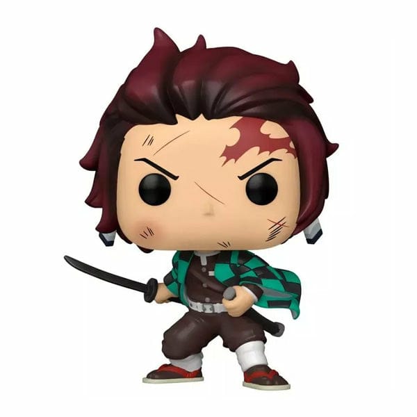 Funko Pop! & Tee: Demon Slayer - Tanjiro - (BL)T-Shirt - Clothes with Collectable Vinyl Figure