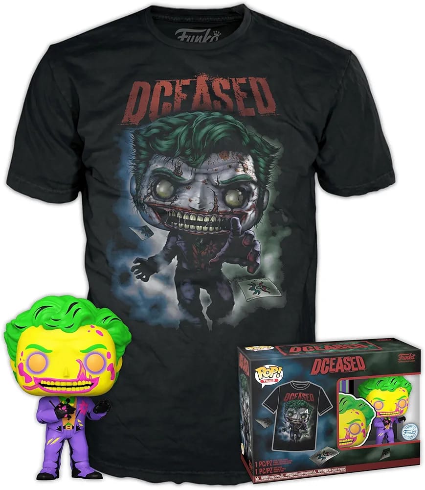 Funko POP! and Tee: DC Joker 4.15-in Vinyl Figure and Unisex T-Shirt Special Edition